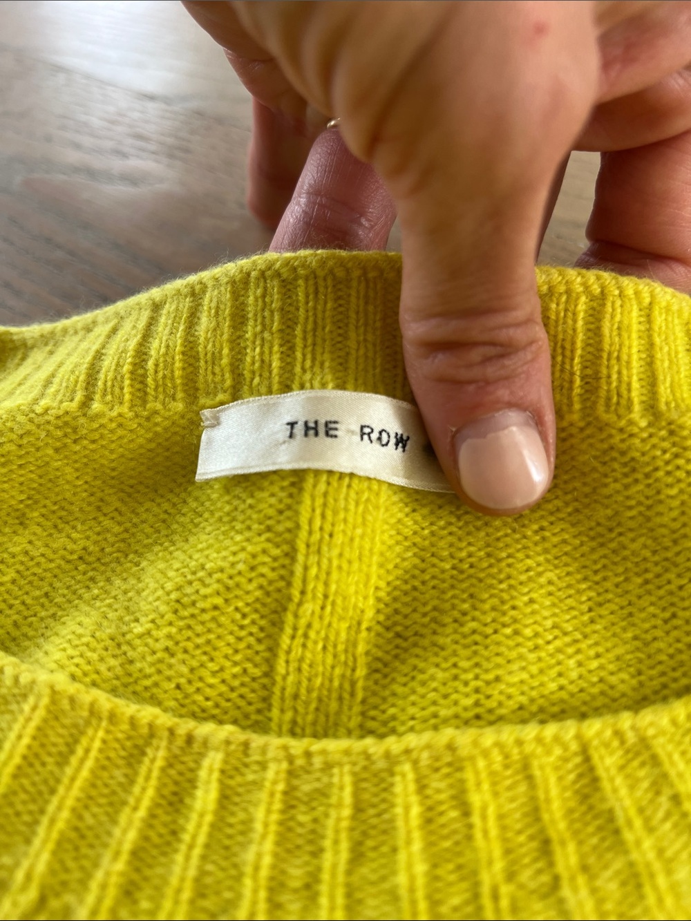 The Row Yellow Cashmere Sweater - Picture 8 of 9